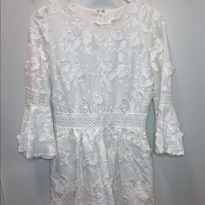 Gently Worn Dress with floral appliqués.😍🤩